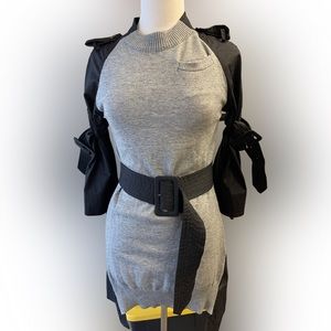 Belted work dress